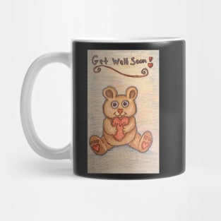 Get Well Soon Teddy Bear Mug